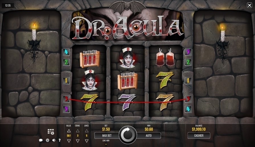 Dr Acula Slot Features